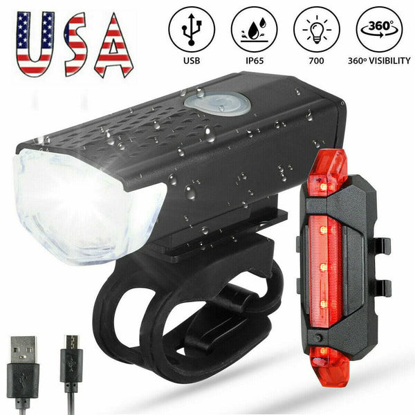 USB Rechargeable LED Bicycle Headlight & Taillight set ensures visibility and safety with bright, rainproof front and rear lights. Easy to install and long-lasting, it’s perfect for night rides and all-weather cycling.