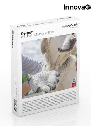 Pet Brush & Massage Glove Relpet InnovaGoods Bigbuy