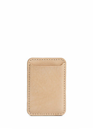 Full-Grain Leather MagSafe wallet - Classic Purple Buckeye