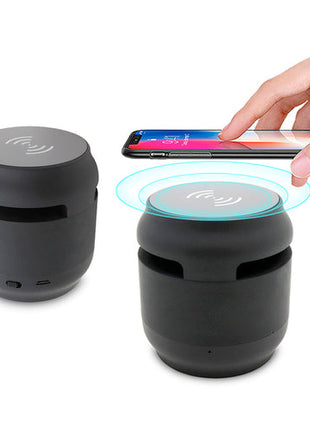 Bluetooth Speaker with Wireless Charging Pad | Fabric Speaker Copper Hecuba